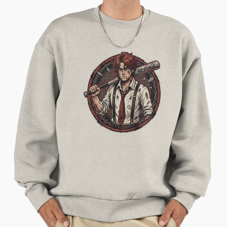 Limbus Company Heathcliff Revenge Emblem Anime Gaming Tee Sweatshirt - Image 3