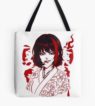 Limbus Company Ryoshu Cigarette Portrait Anime Gaming Tee Tote Bag