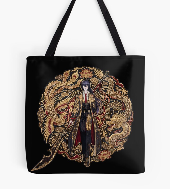 Limbus Company Hong Lu Dragon Emblem Anime Gaming Tee Tote Bag