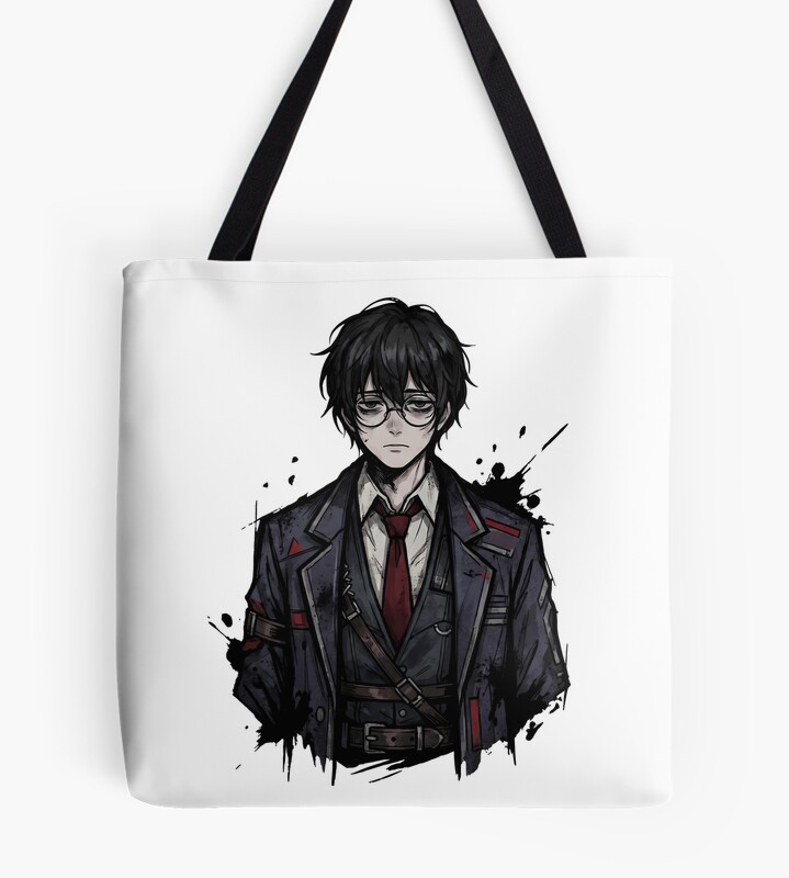 Limbus Company Yi Sang Ink Portrait Anime Gaming Tee Tote Bag