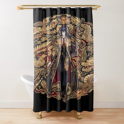 Limbus Company Hong Lu Dragon Emblem Anime Gaming Tee Shower Curtain