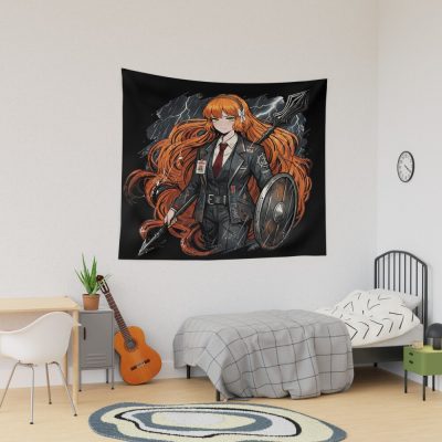 Limbus Company Ishmael Shield Anime Gaming Graphic Tee Tapestry