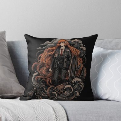 Limbus Company Rodion Cards Anime Gaming Graphic Tee Throw Pillow
