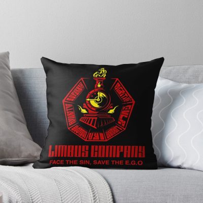 Limbus Company Logo Sin Train Emblem Throw Pillow