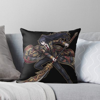 Limbus Company Hong Lu Portrait Anime Gaming Graphic Tee Throw Pillow