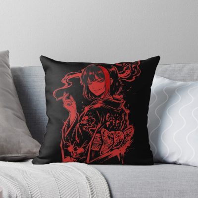Limbus Company Ryoshu Ink Wash Anime Gaming Graphic Tee Throw Pillow